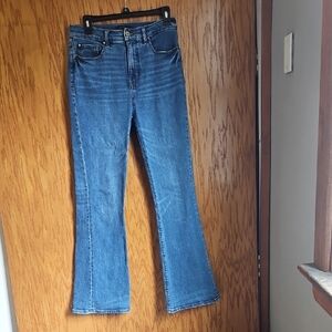 Ann Taylor Flare Jeans in Classic Blue